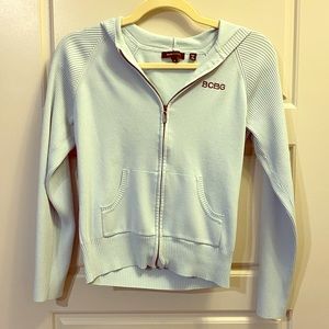 Baby Blue BCBG Zip Hoodie